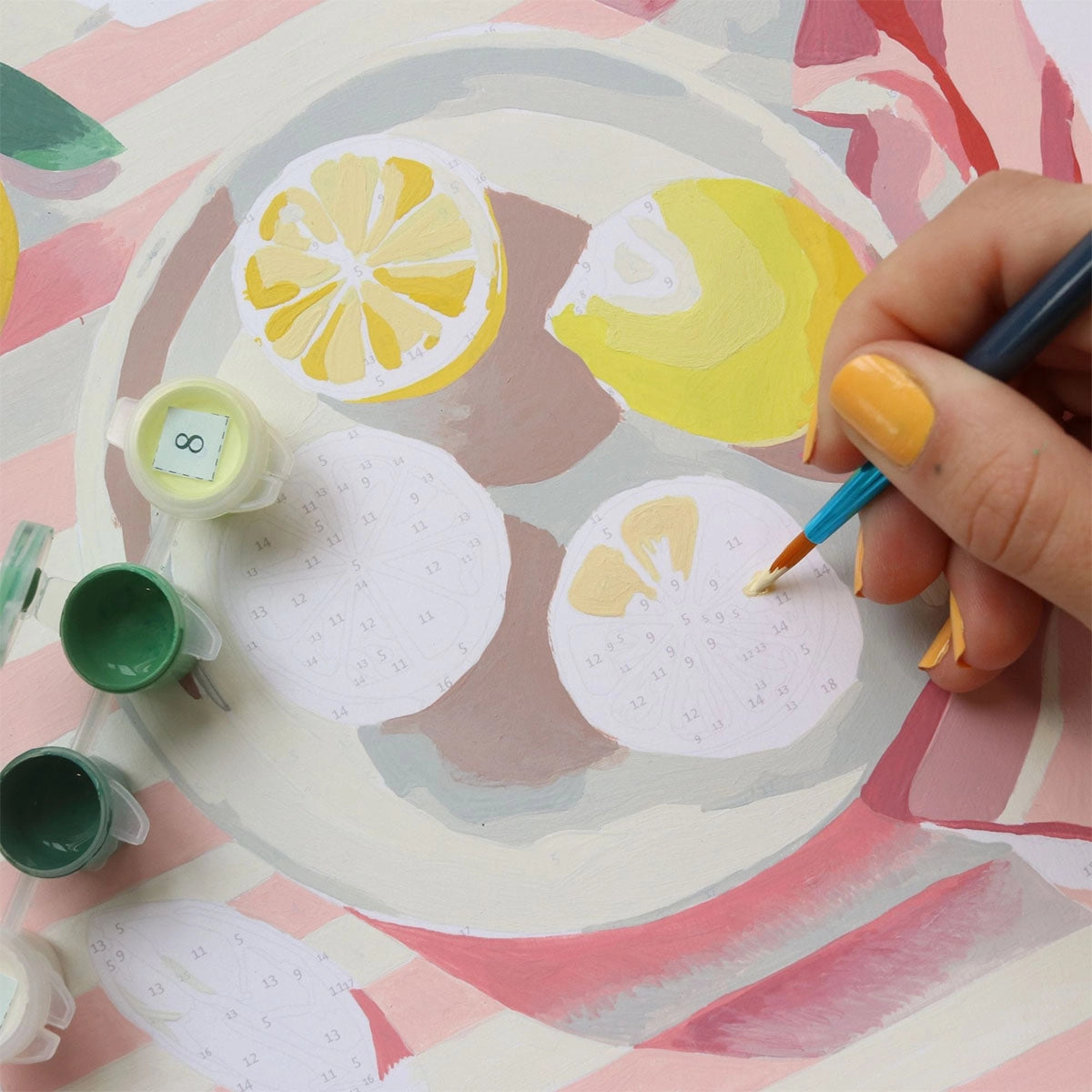 Peinture au numéro - Citrons de Menton