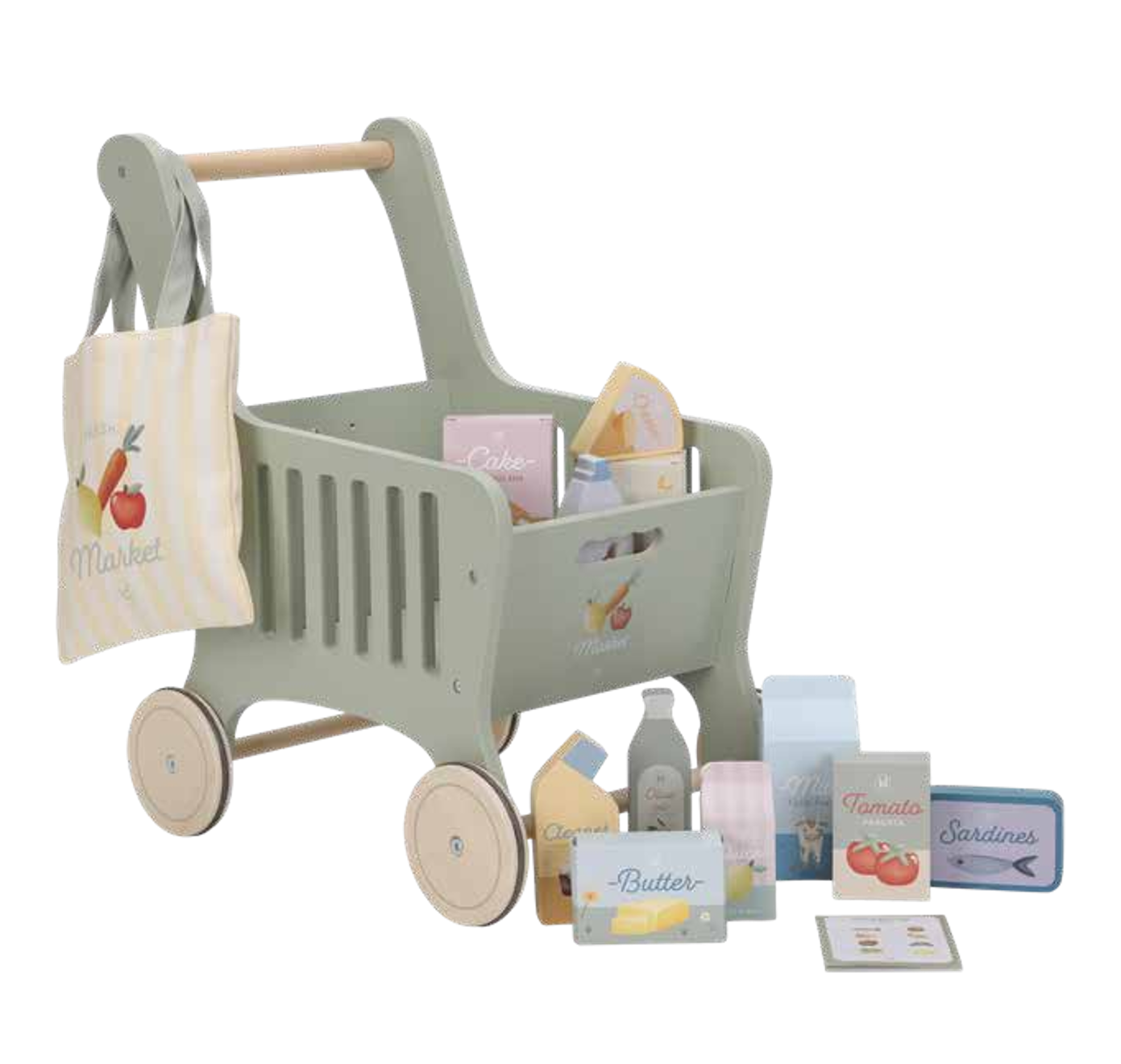 Chariot de Courses en bois