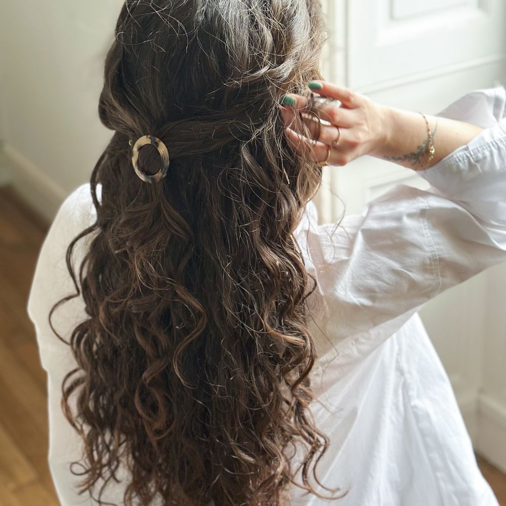 Barrette Ronde BACHCA – Ecaille