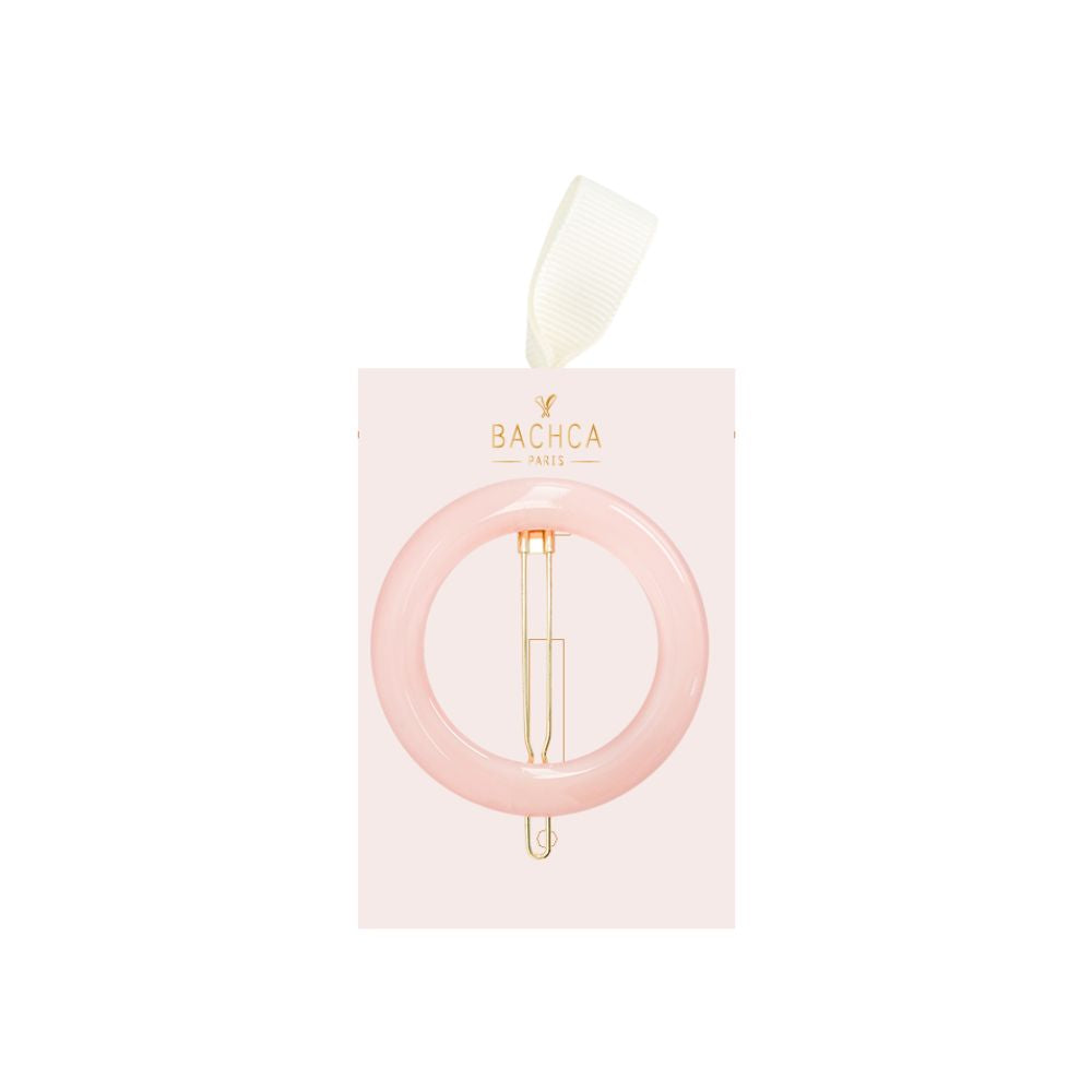 Barrette Ronde BACHCA – Rose Dragée