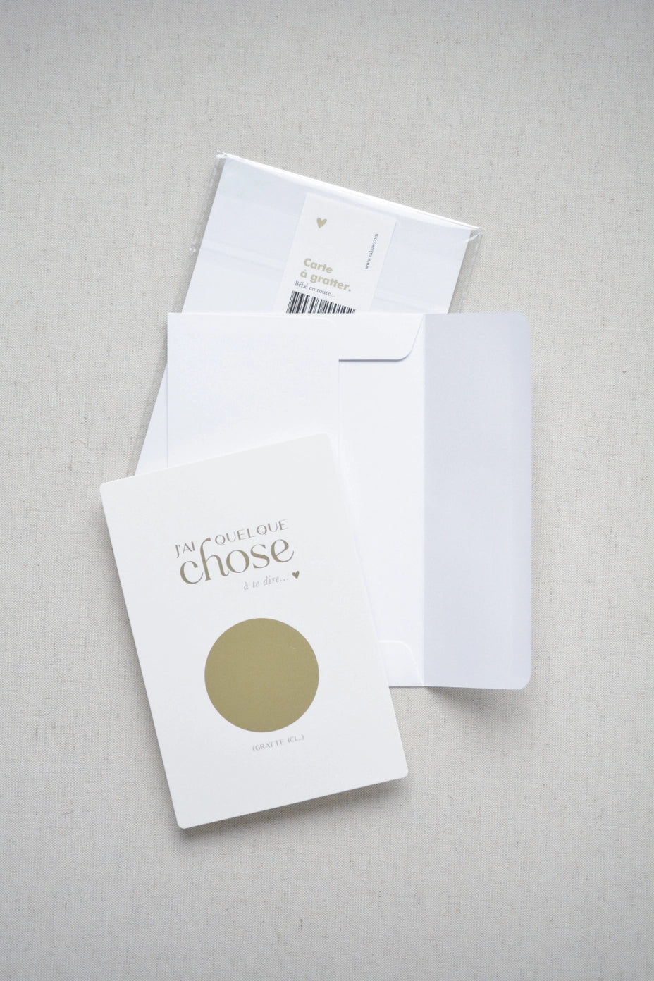 Carte à gratter.. Bébé en route