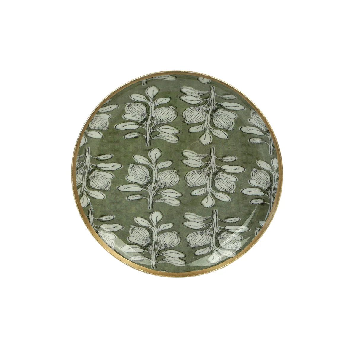 Plateau Metal rond - Alhambra Olive