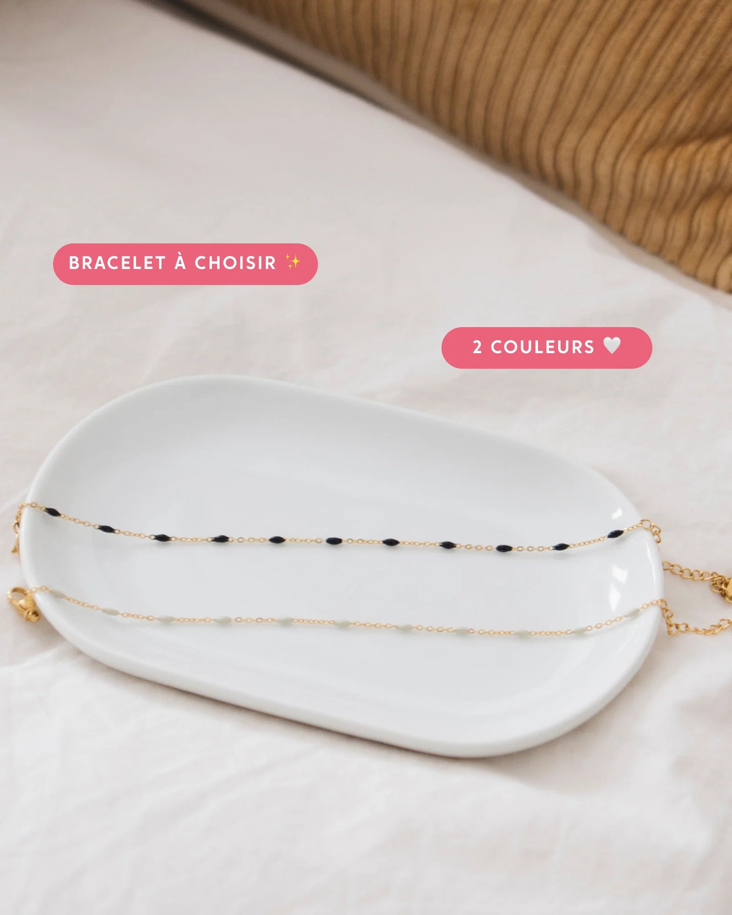 Bougie Bijou Fleur de Cerisier - bracelet perles