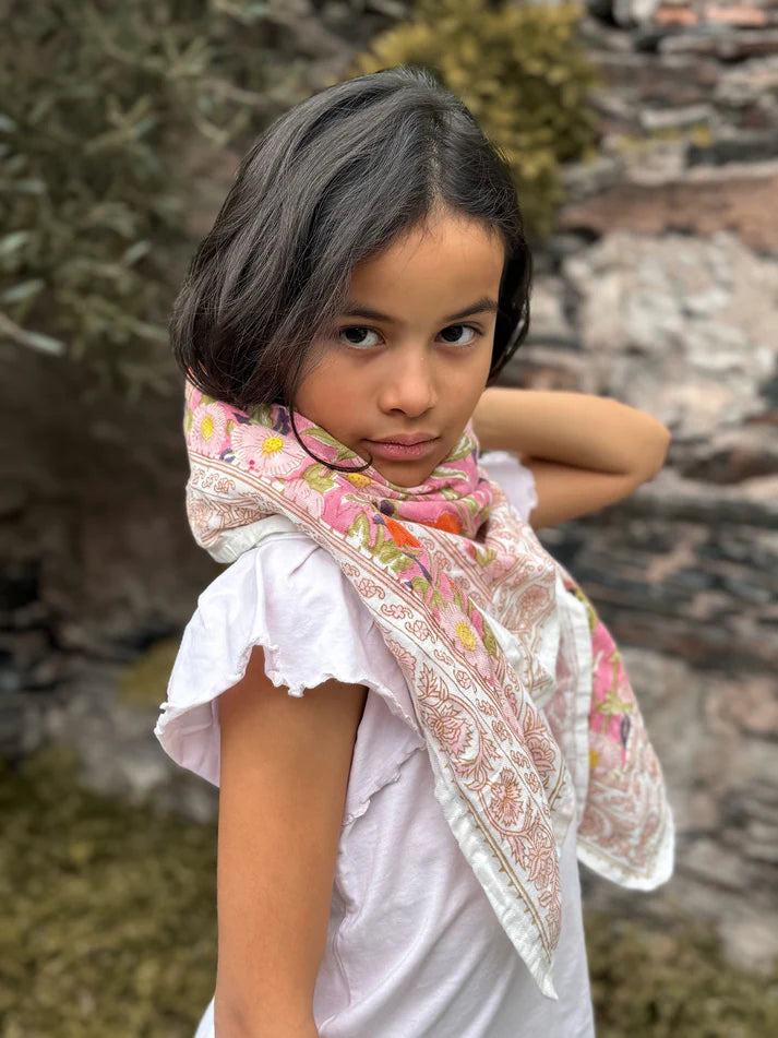 Foulard en coton – 100 % coton – Deux tailles disponibles - Olympe Rosa