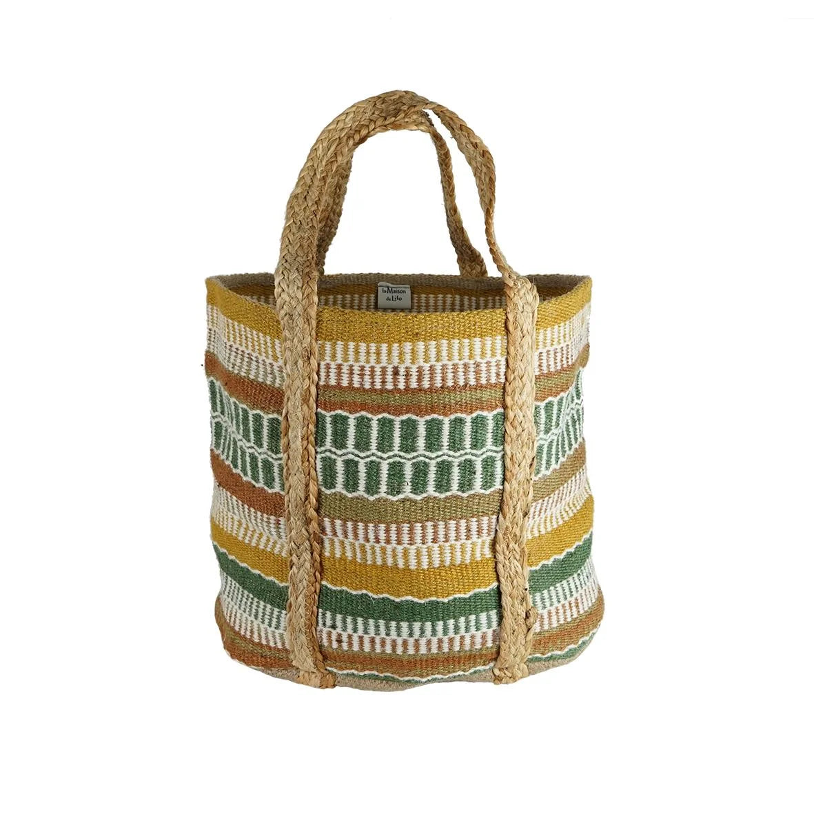 Panier en jute tressé - grand modèle