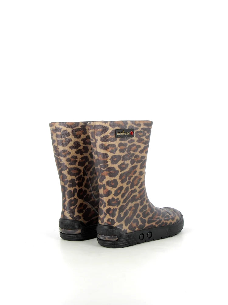 Bottes de pluie Méduse – Modèle Airdim Léopard Noir