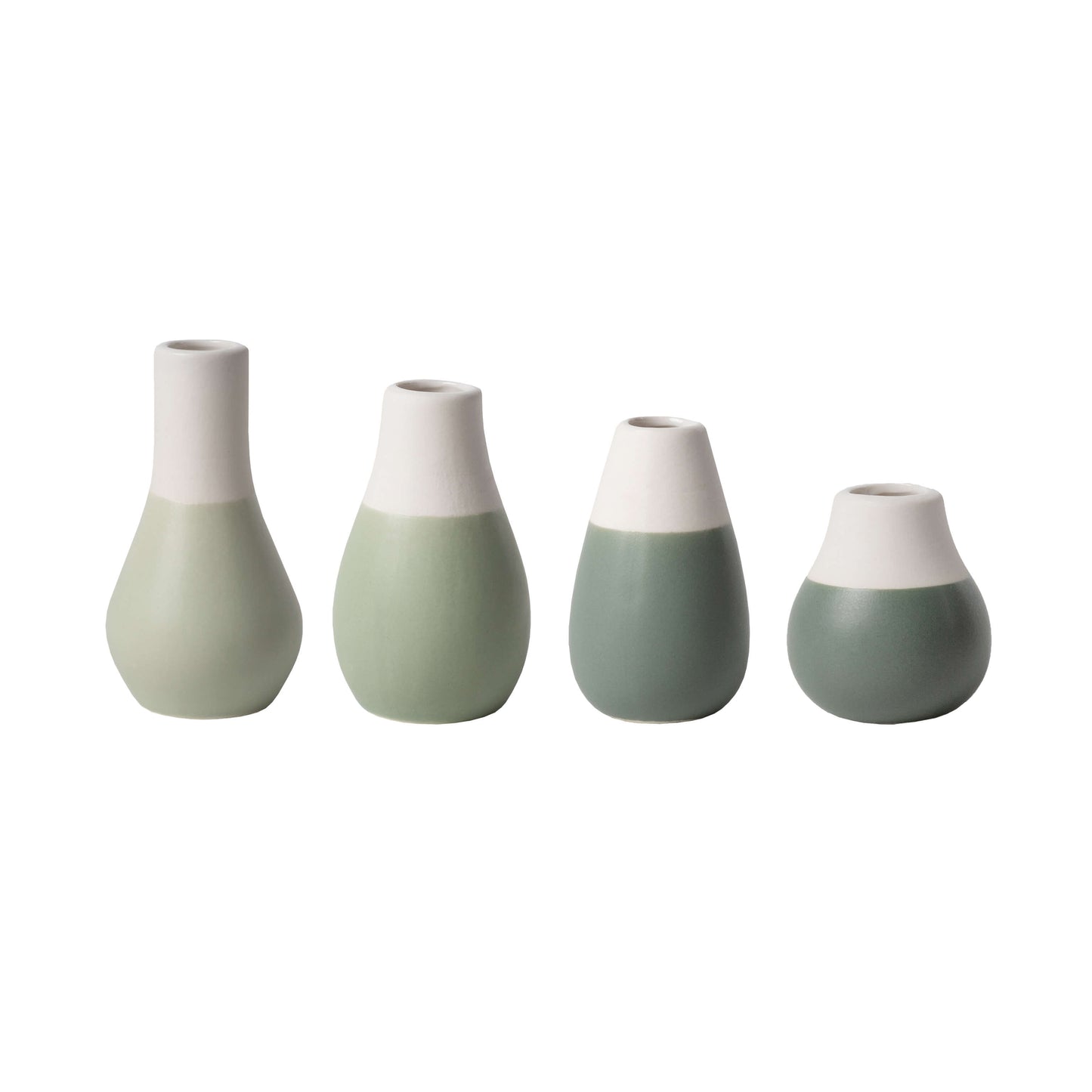 Lot de 4 mini vases - Vert