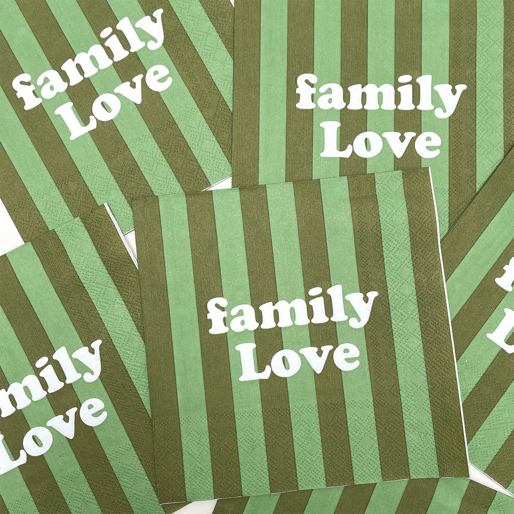 Serviette en Papier - Family Love