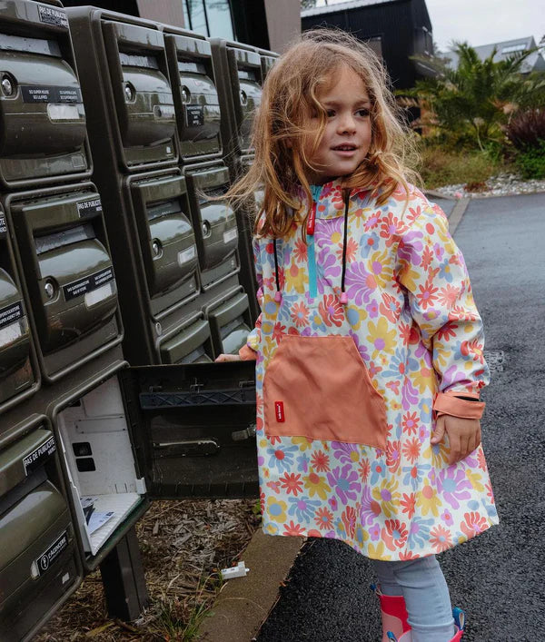 Poncho de pluie Retro Flowers