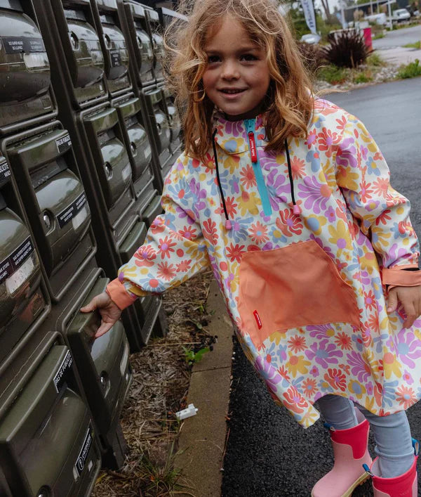 Poncho de pluie Retro Flowers