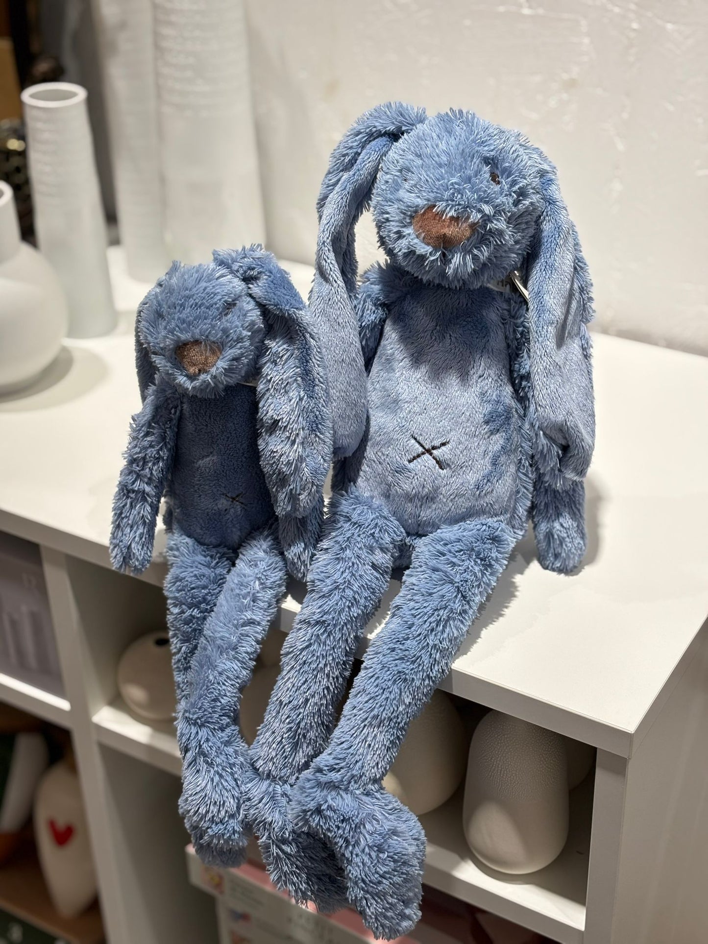 Doudou Lapin 28cm - Bleu
