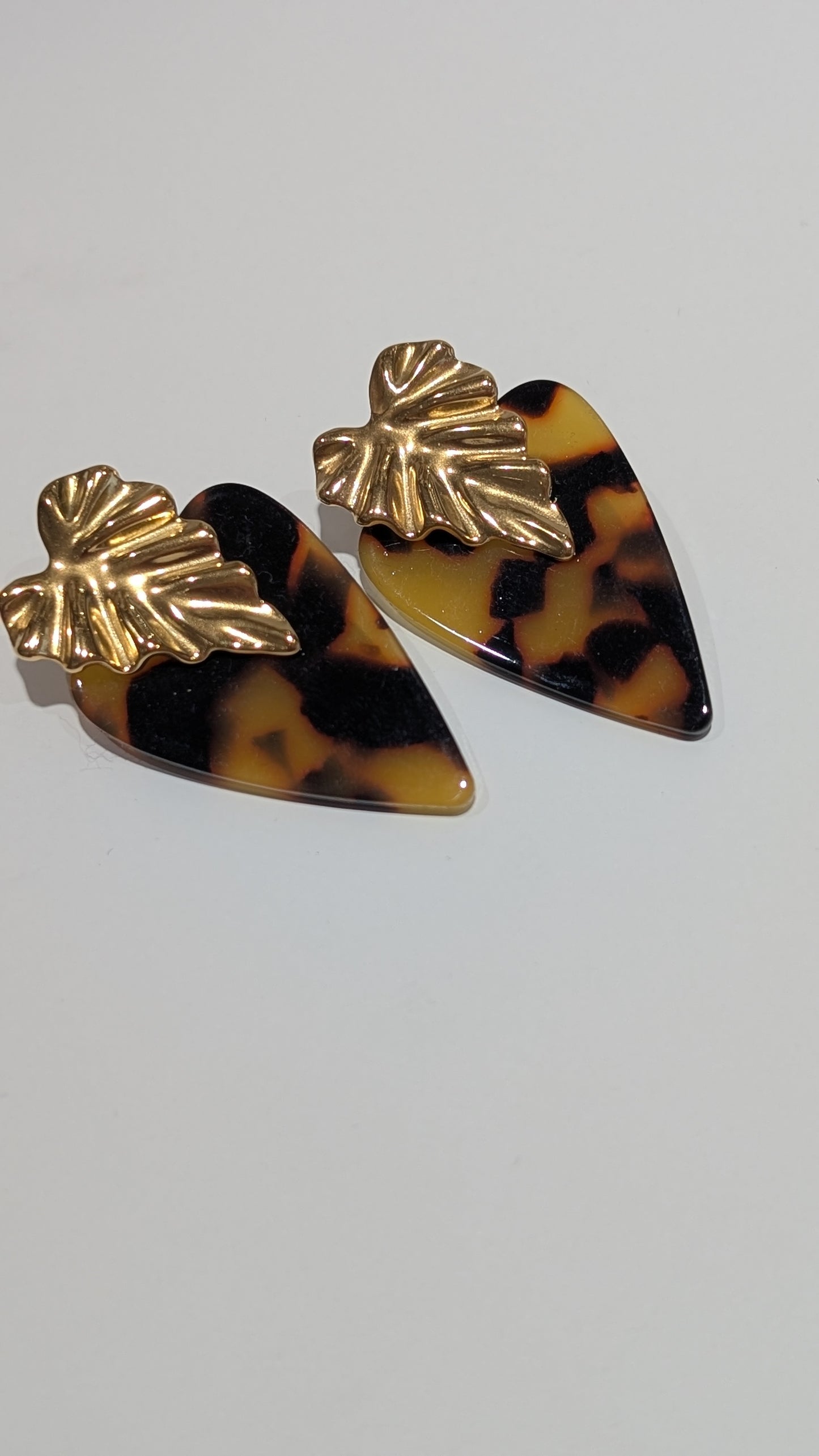 Boucles d'oreilles - Coeur Léopard