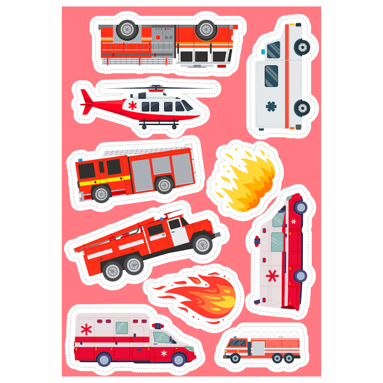 Stickers & Activités - Les véhicules