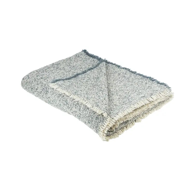 Plaid Coton & Lin - Bleu