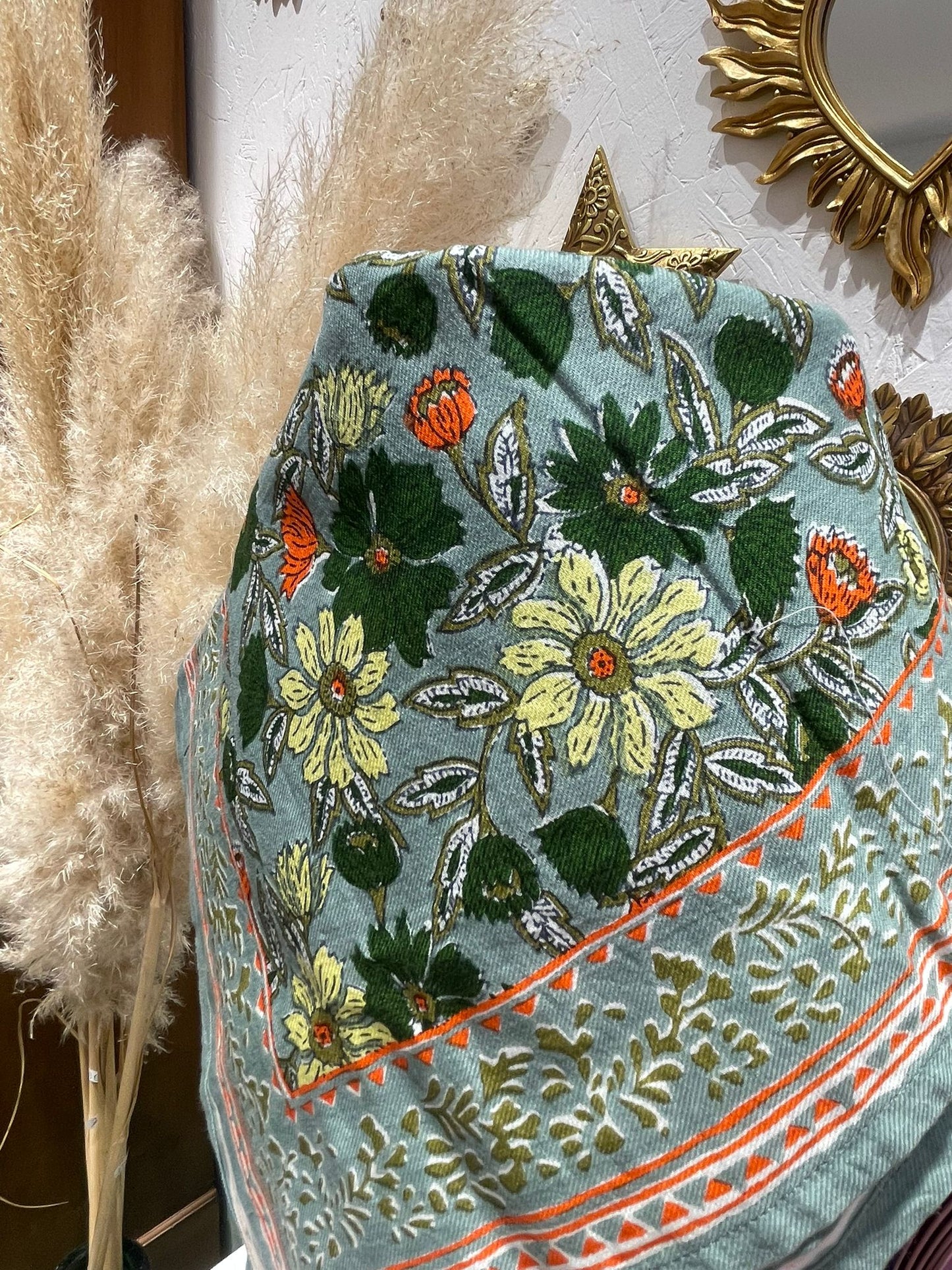 Foulard - Grand format - Gris/Bleu