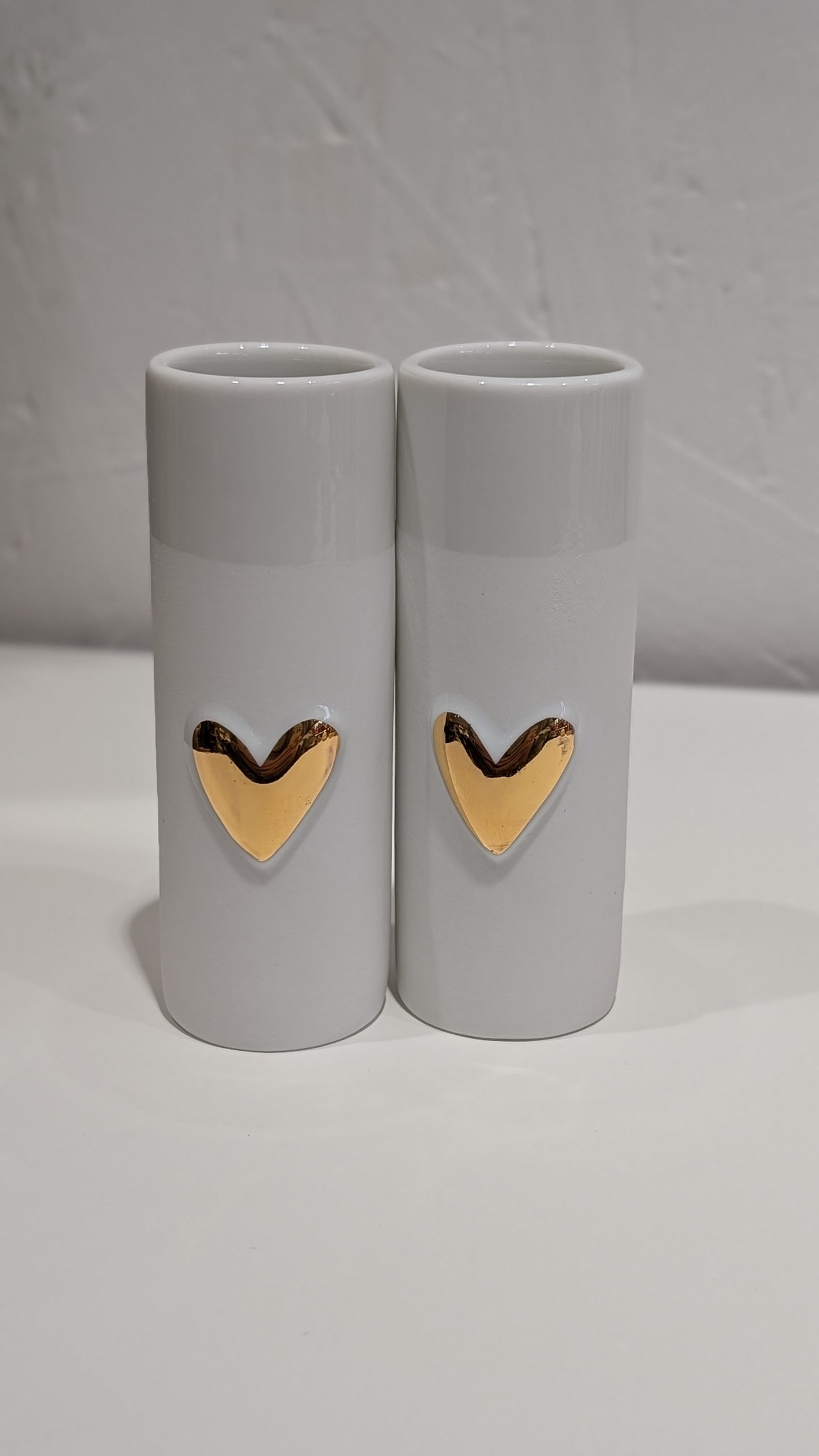 Vase - Duo de Minis Vases Coeur Doré