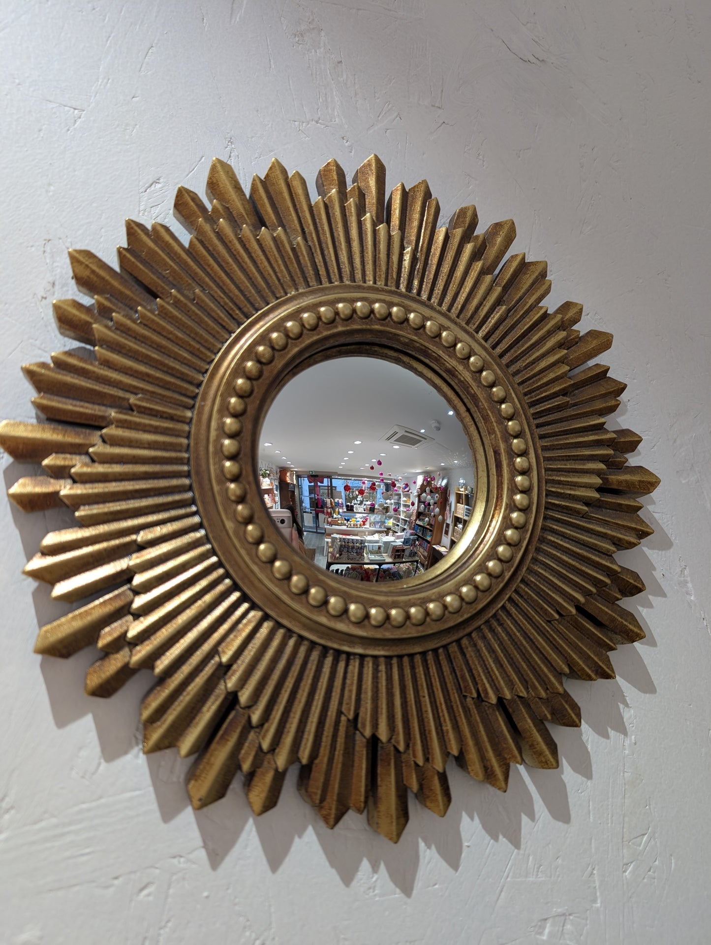 Miroir - Soleil doré