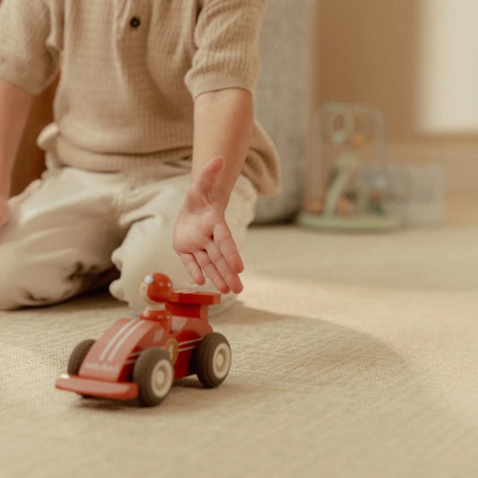 Voitures de courses à rétrofriction en Bois -Little dutch