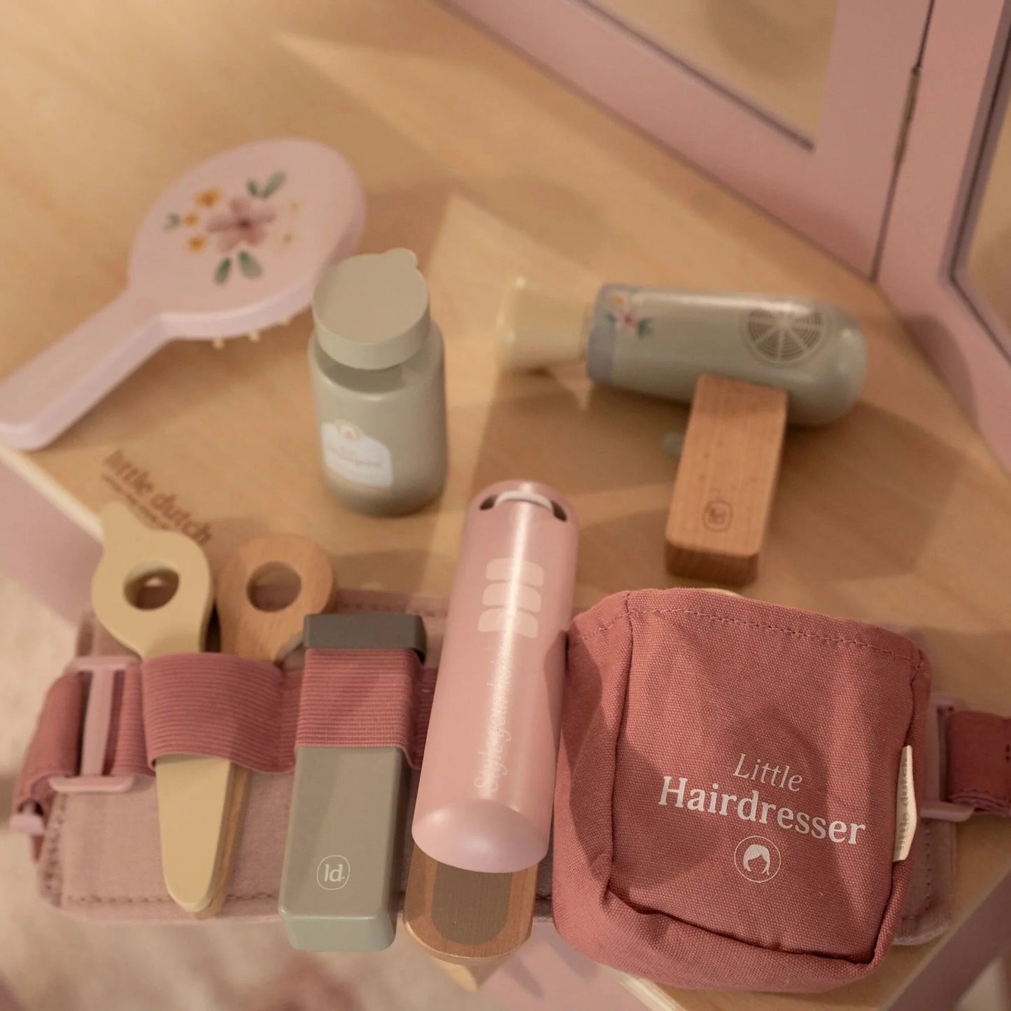 Ceinture de Coiffeur en bois