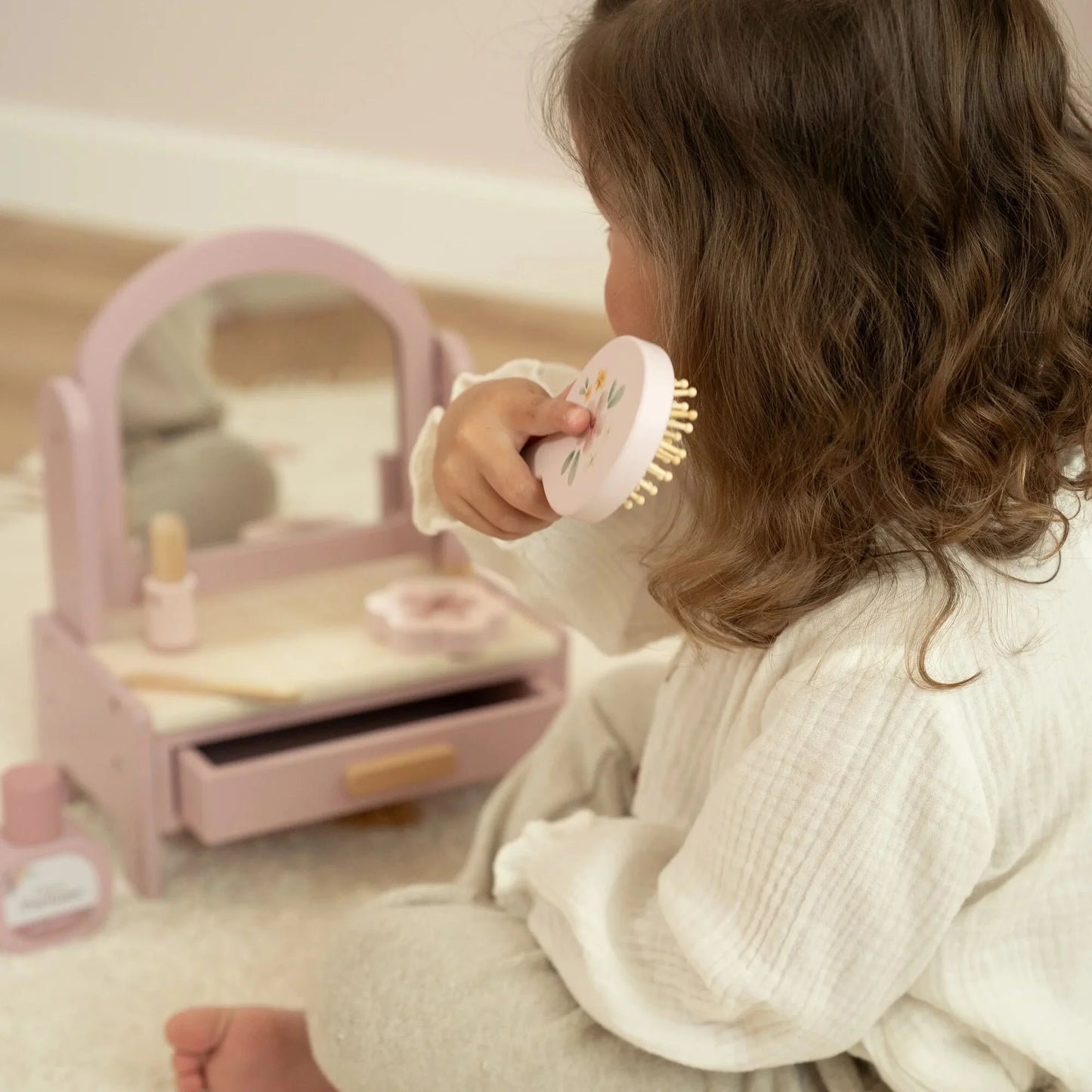 Petite coiffeuse en bois Little Dutch – Le coin beauté rêvé des enfants