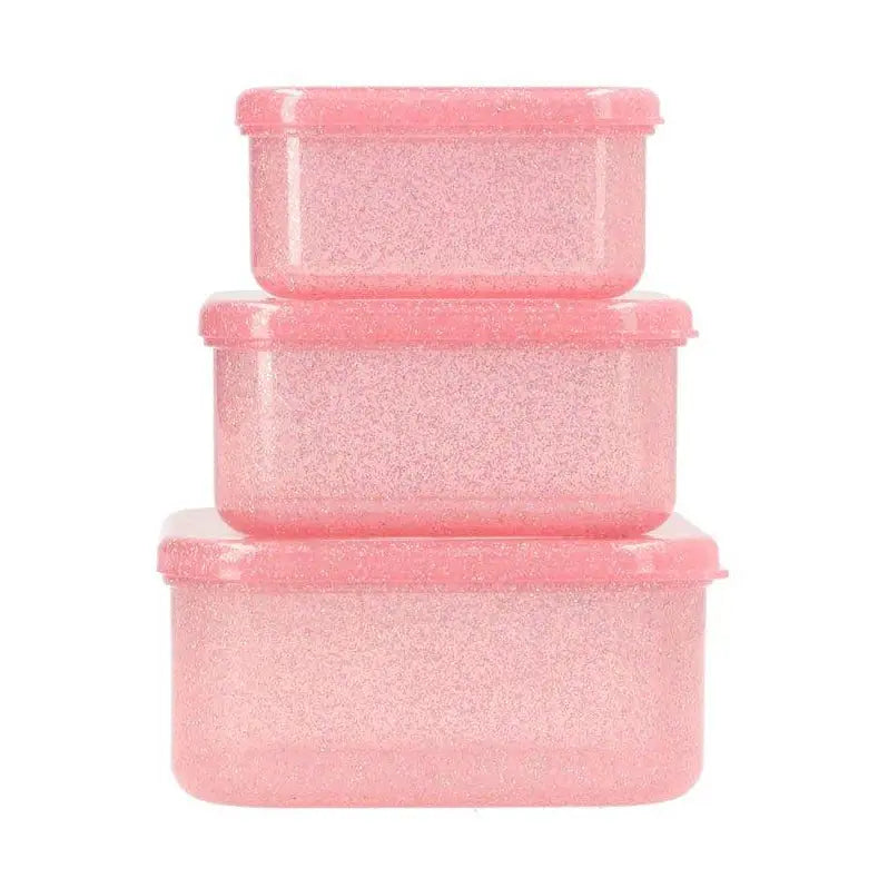 Lunch Box set - Rose à paillettes