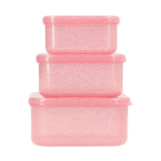Lunch Box set - Rose à paillettes