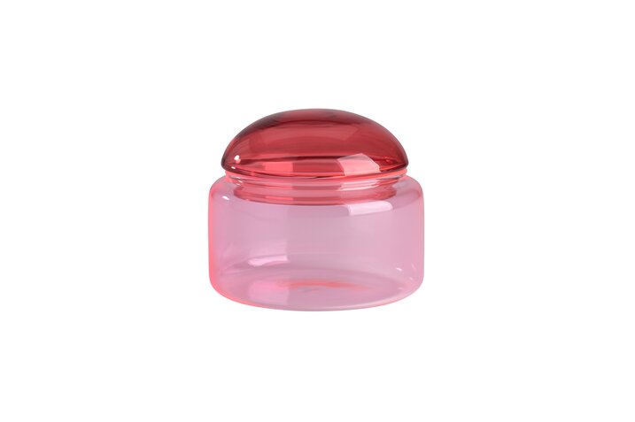 Pot en verre - Rose