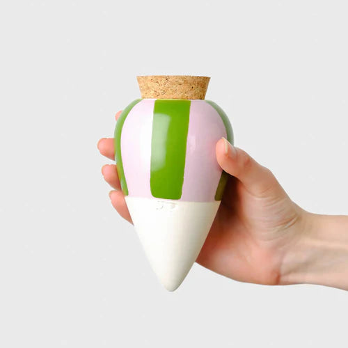 Olla - Rayé Vert & Violet