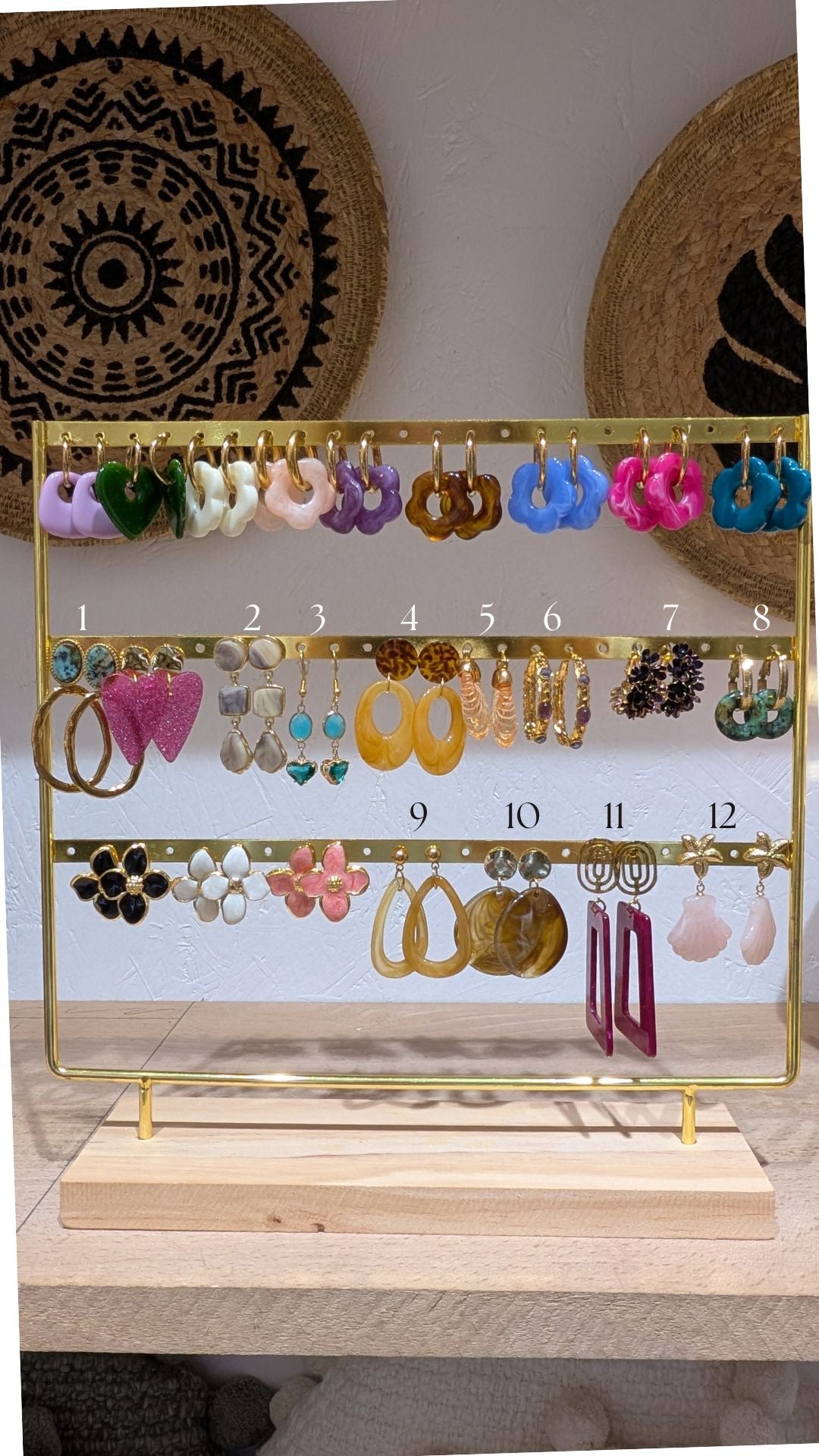 Boucles d’oreilles de couleur en acier inoxydable – Élégantes et résistantes