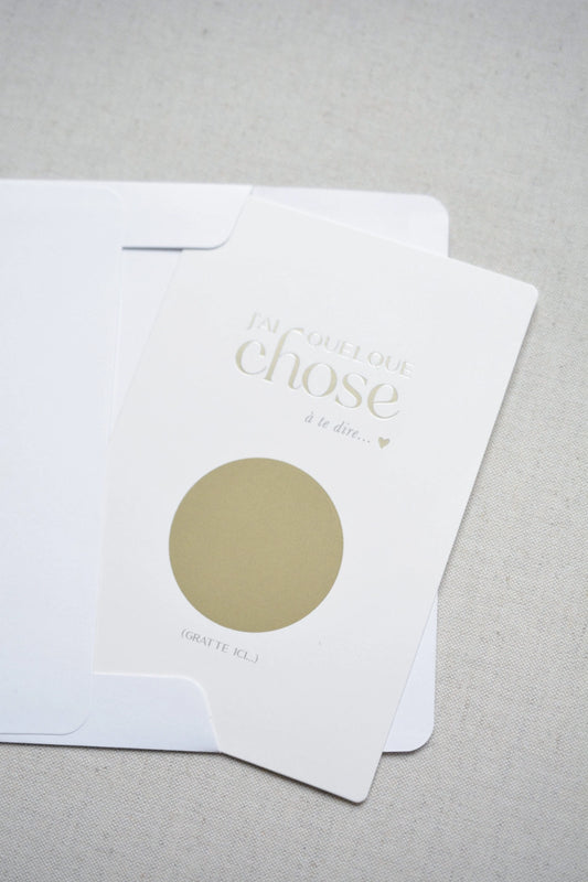 Carte à gratter.. Veux-tu être Marraine?