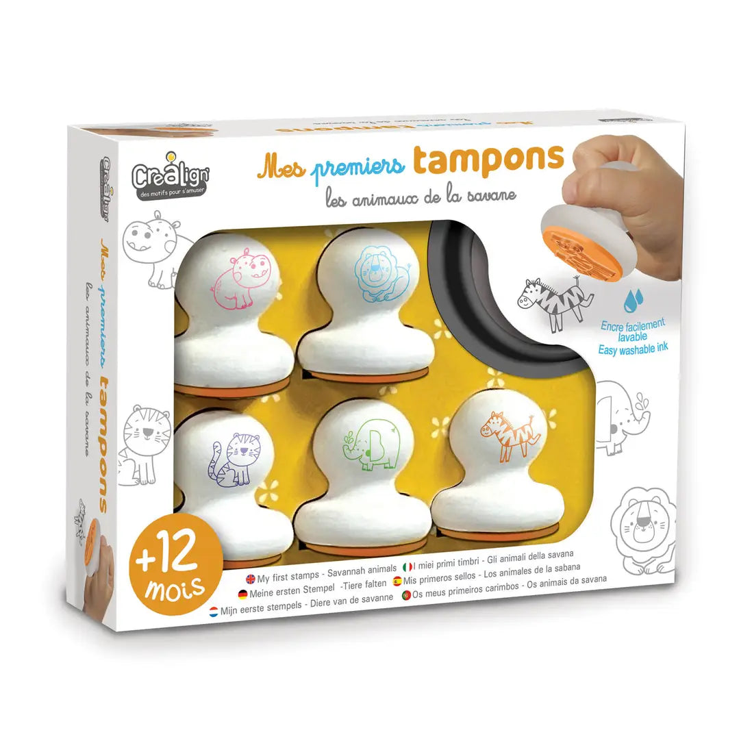 Mes Premiers Tampons – Animaux de la Savane – 12 mois et +