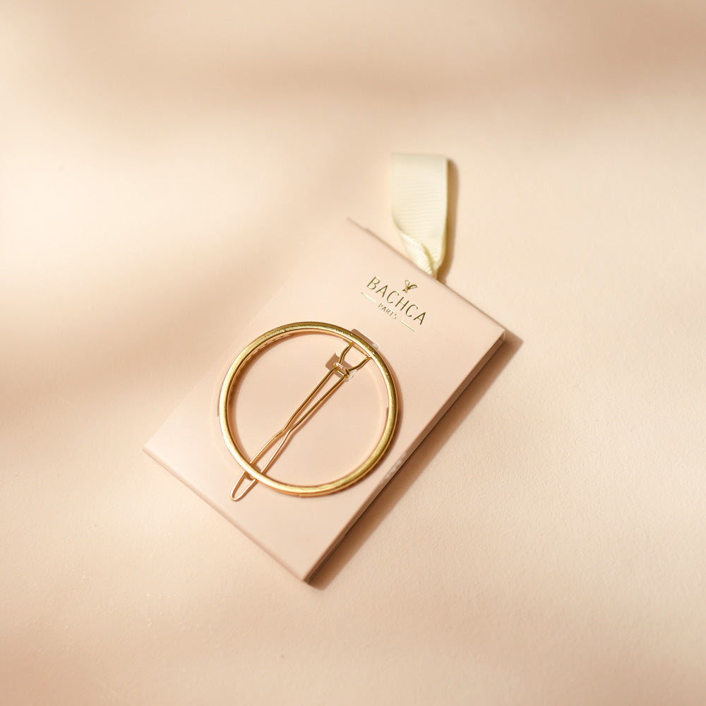 Barrette Ronde BACHCA – Doré