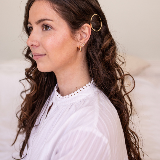 Barrette Ronde BACHCA – Doré