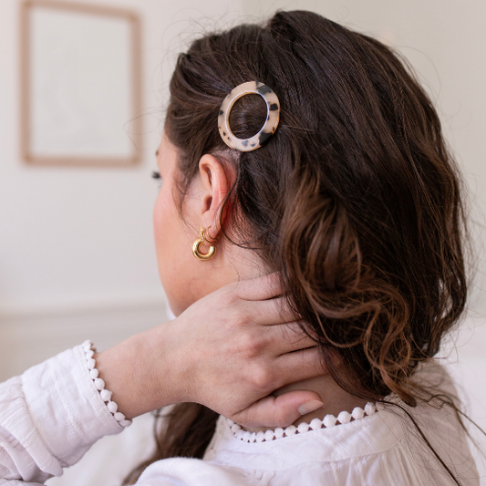 Barrette Ronde BACHCA – Ecaille
