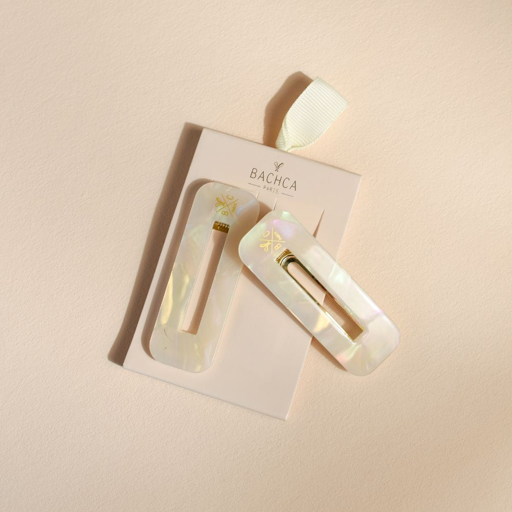 Barrette Rectangulaire BACHCA – Nacre