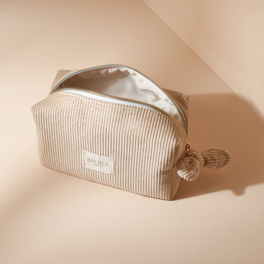 Trousse à Maquillage BACHCA – Velours Côtelé