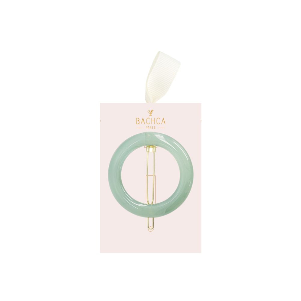 Barrette Ronde BACHCA – Vert d'Eau