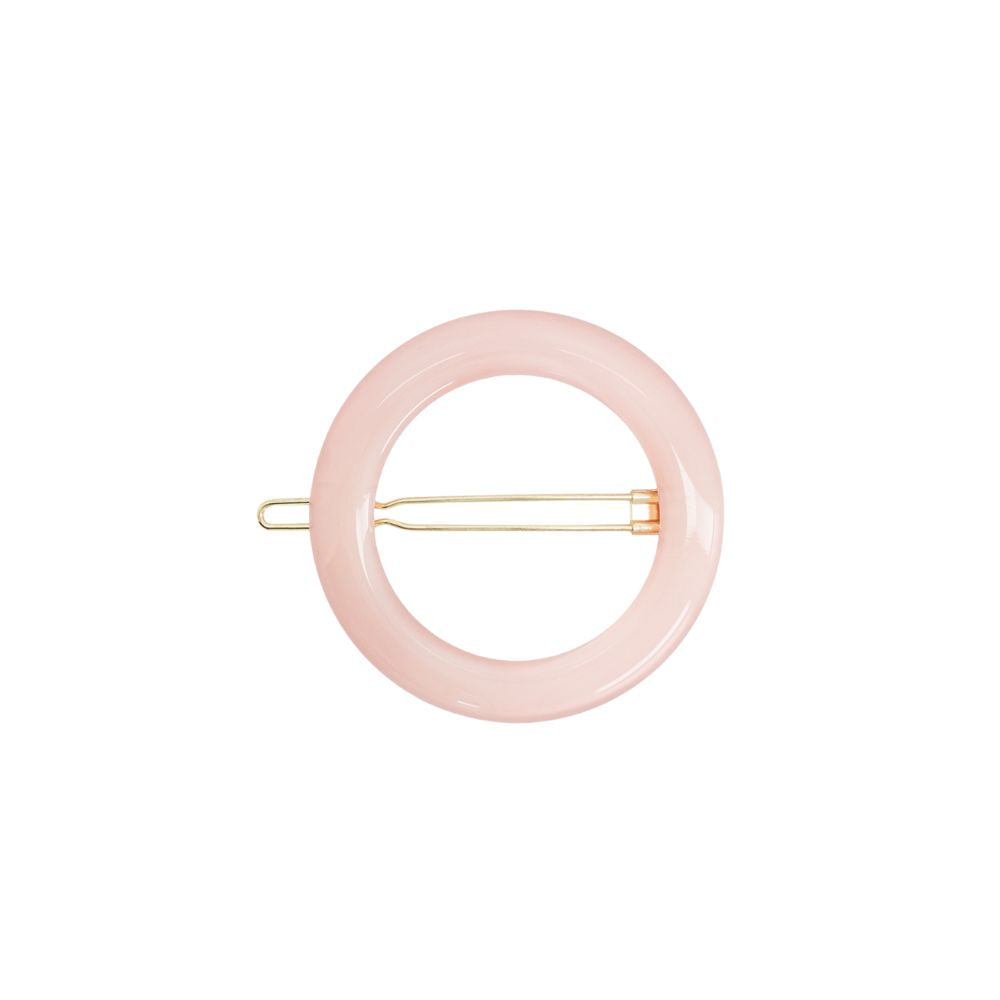 Barrette Ronde BACHCA – Rose Dragée