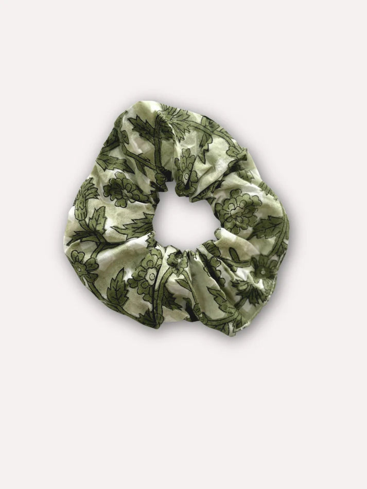 Chouchou scrunchie pour cheveux en tissu indien