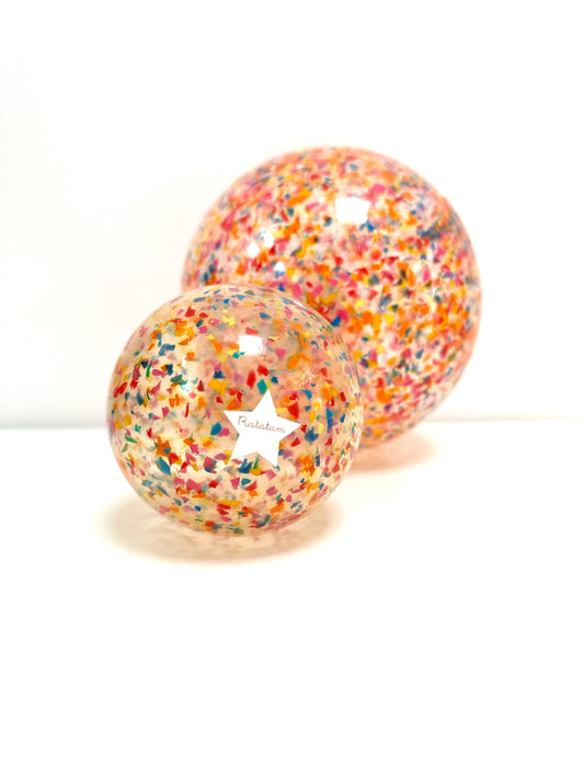 Ballon confetti recyclé 22 cm