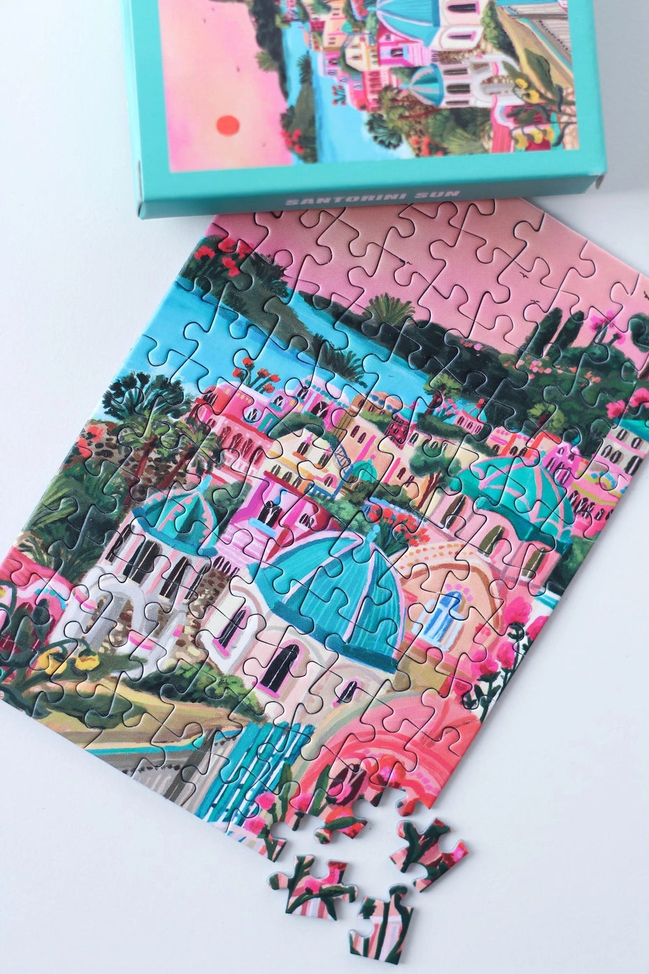 Mini Puzzle 99 pièces - Santorini Sun