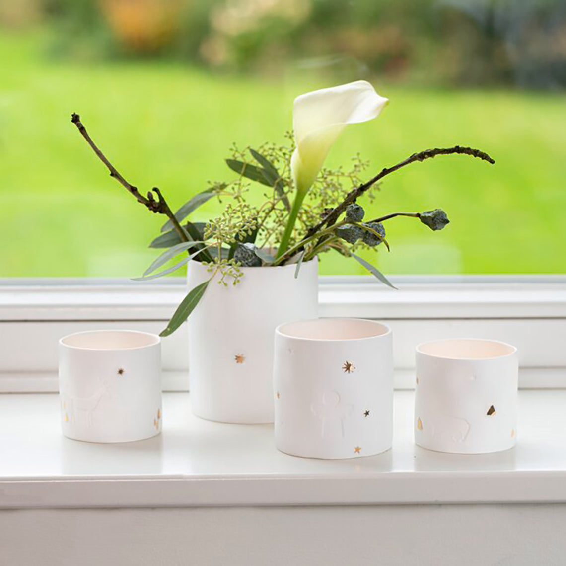 Bougeoir en Porcelaine - Ours