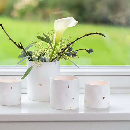 Bougeoir en Porcelaine - Ange