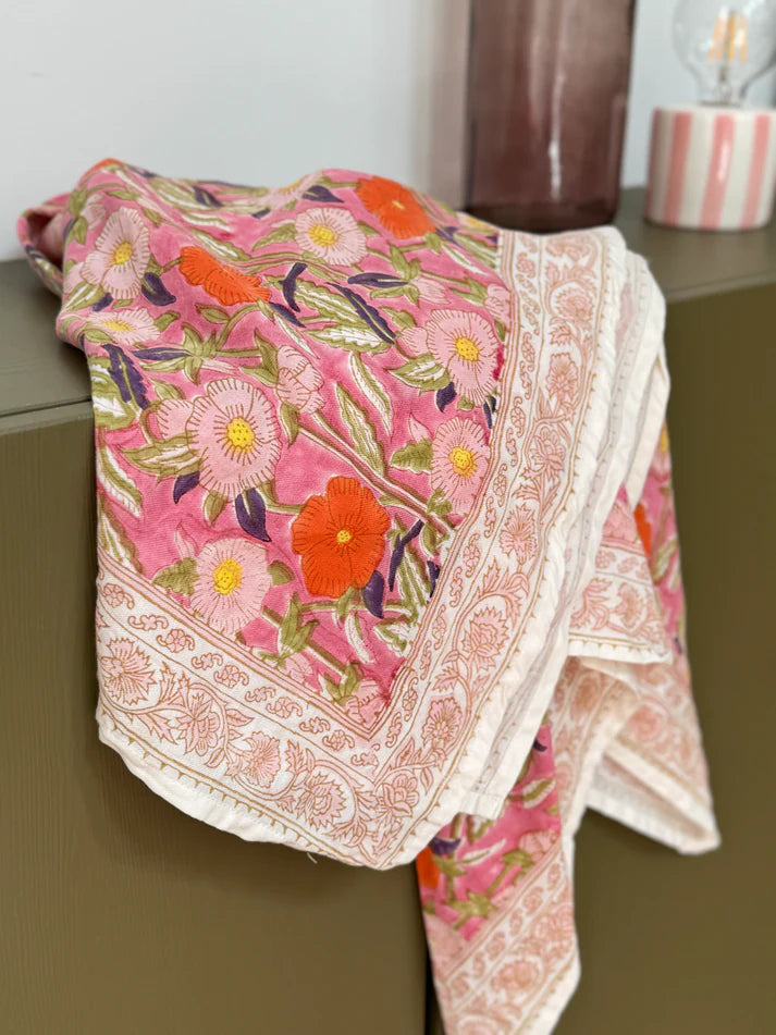 Foulard en coton – 100 % coton – Deux tailles disponibles - Olympe Rosa