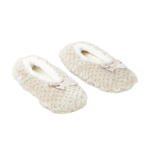 Ballerines Super Moelleux doublées sherpa doudou - Craie