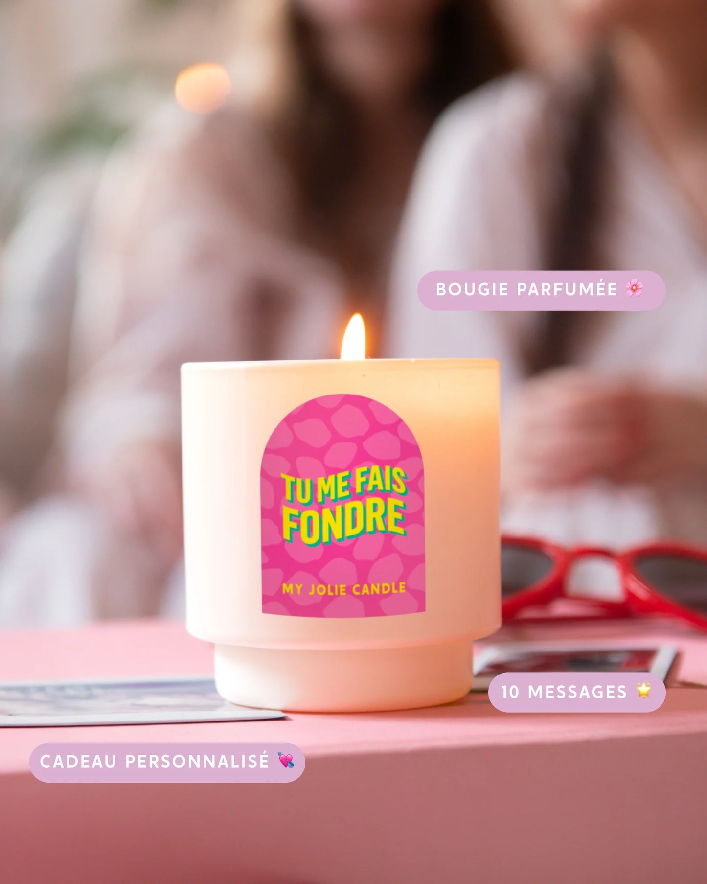 Bougie Parfumée à messages - Tu me fais fondre
