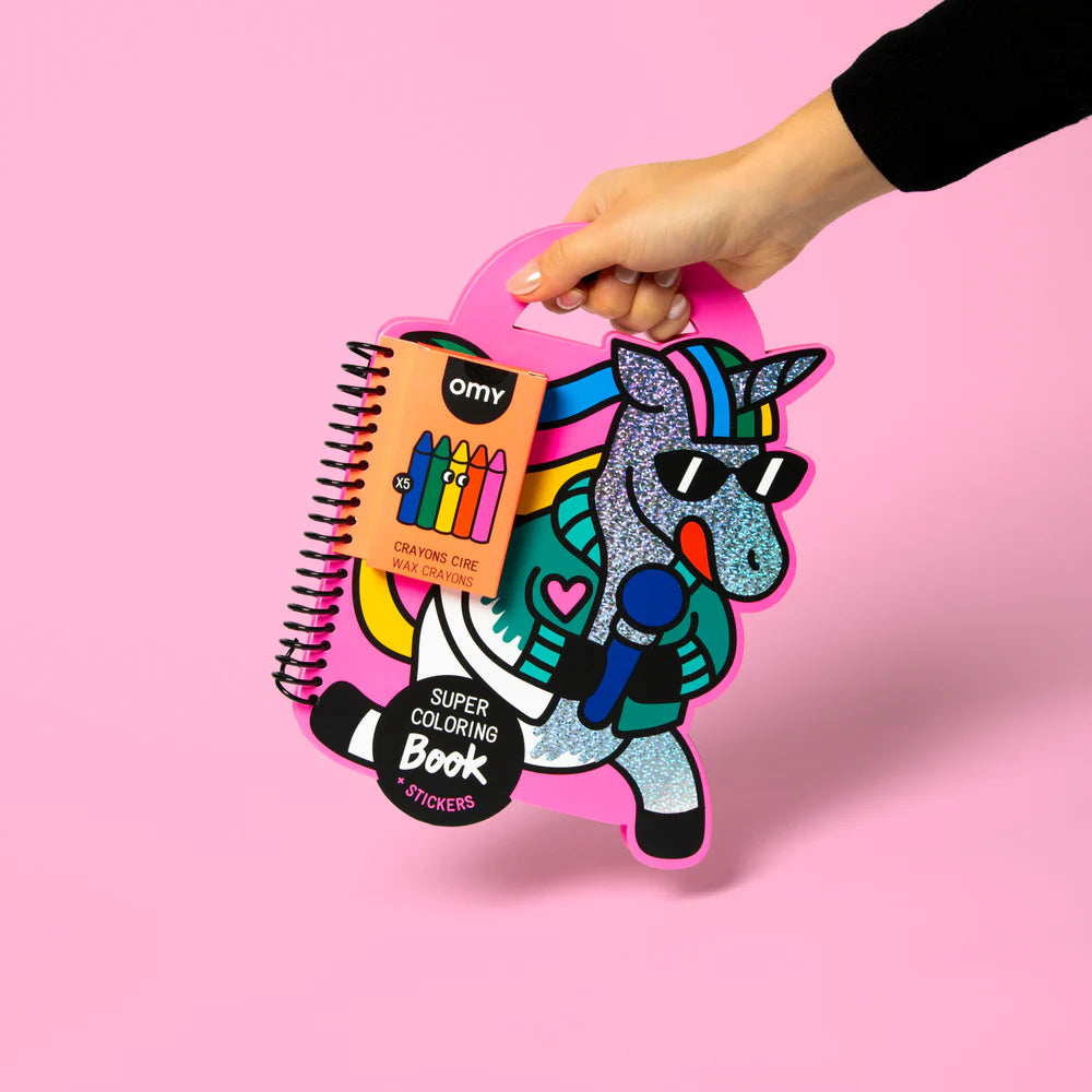 Super Coloring Book & Stickers OMY - Lly
