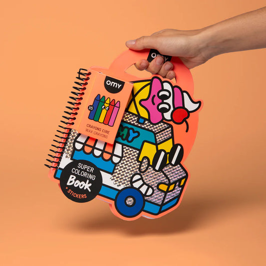 Super Coloring Book & Stickers OMY - Yummy