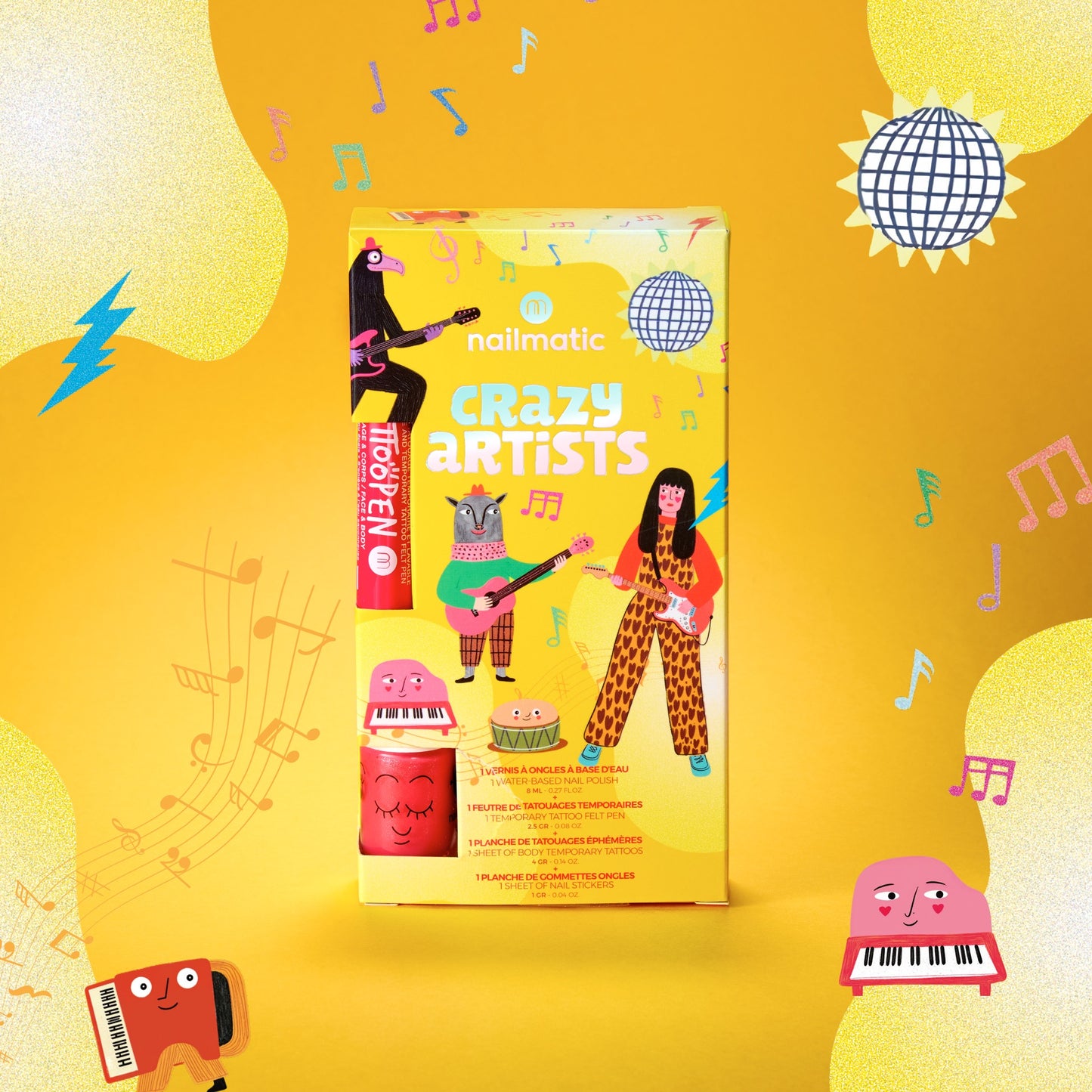 Pack créatif Nailmatic – Crazy Artists