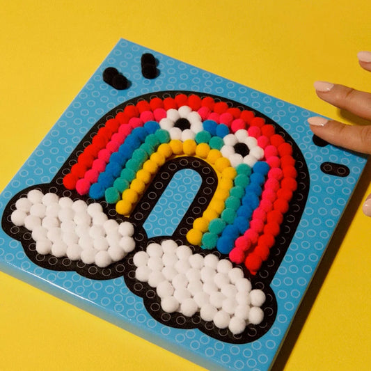 Pom Pom Art - Rainbow